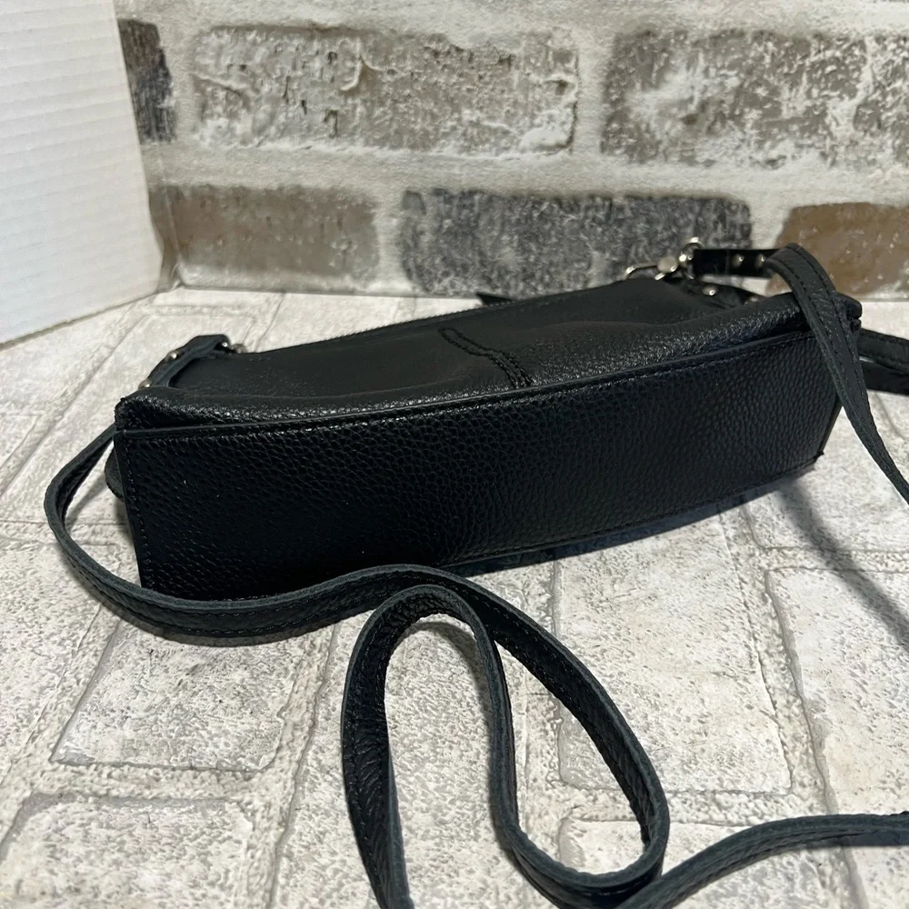 The Sak Black Pebbled Leather Crossbody Bag